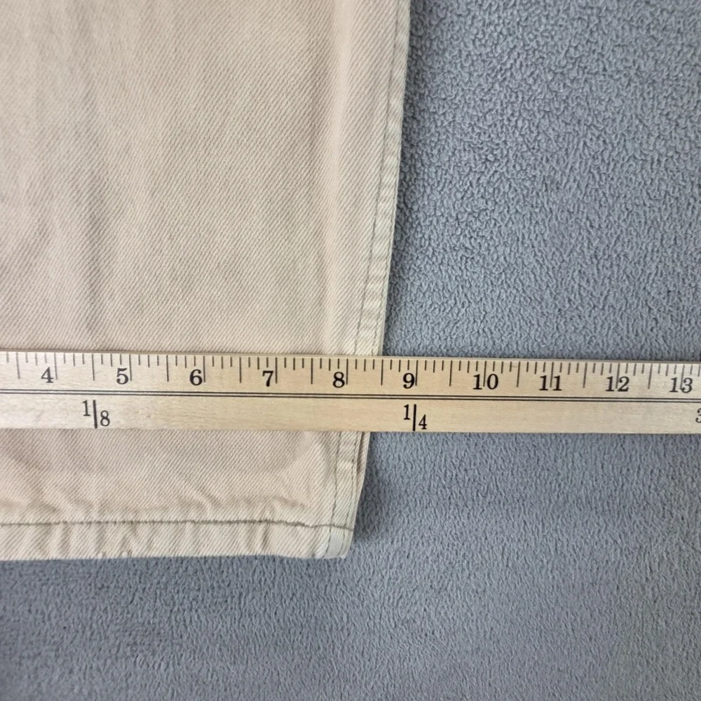 Vintage Levis 501 Jeans Mens Beige‎ Straight Button Fly USA Stains Fits 32x34